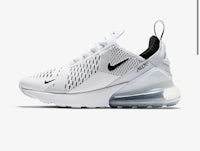 the nike air max 270 is white and black